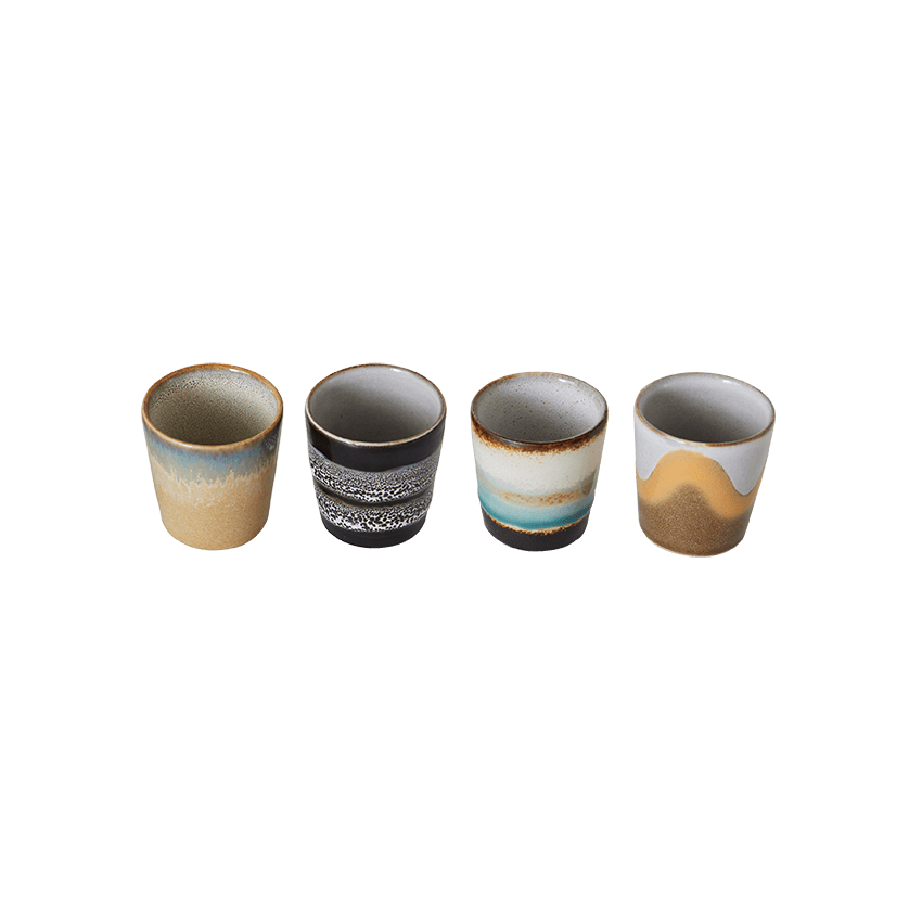 70S CERAMICS: EGG CUPS | GRANITE | Set of 4 Egg Cups HKliving 