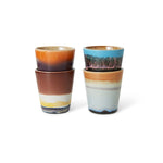 70's Ceramics Ristretto Mugs | Solar | Set of 4 Mug HKliving 