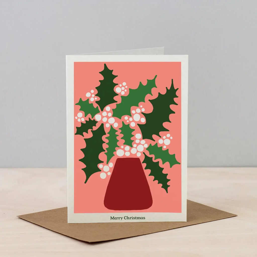 Christmas Plant Card | Holly I Am Nomad 