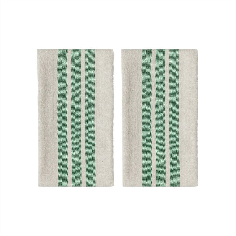 Linu tea towel | pack of 2 | Green OYOY 