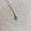 Oval St Christopher Necklace (silver) jewellery Wild Nora 
