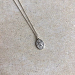Oval St Christopher Necklace (silver) jewellery Wild Nora 
