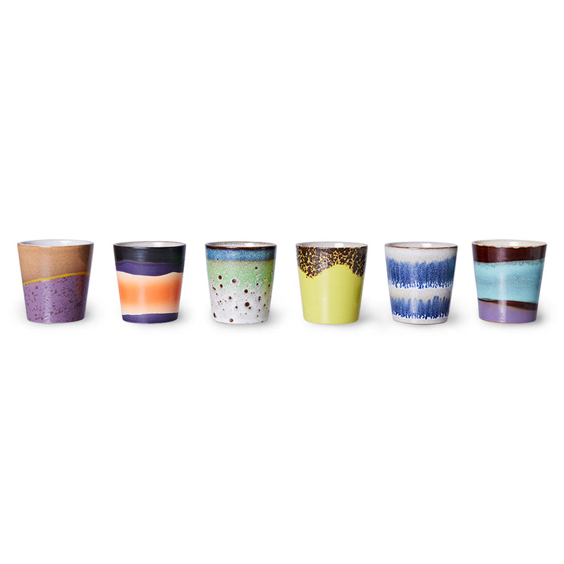 70's Ceramics Coffee Mug | Cosmos mugs HK LIVING 