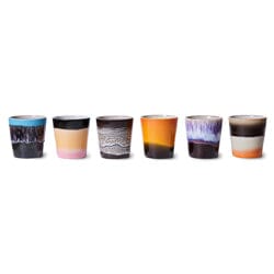 70's Ceramics Coffee Mugs | Stellar | Set of 6 Mug HKliving 