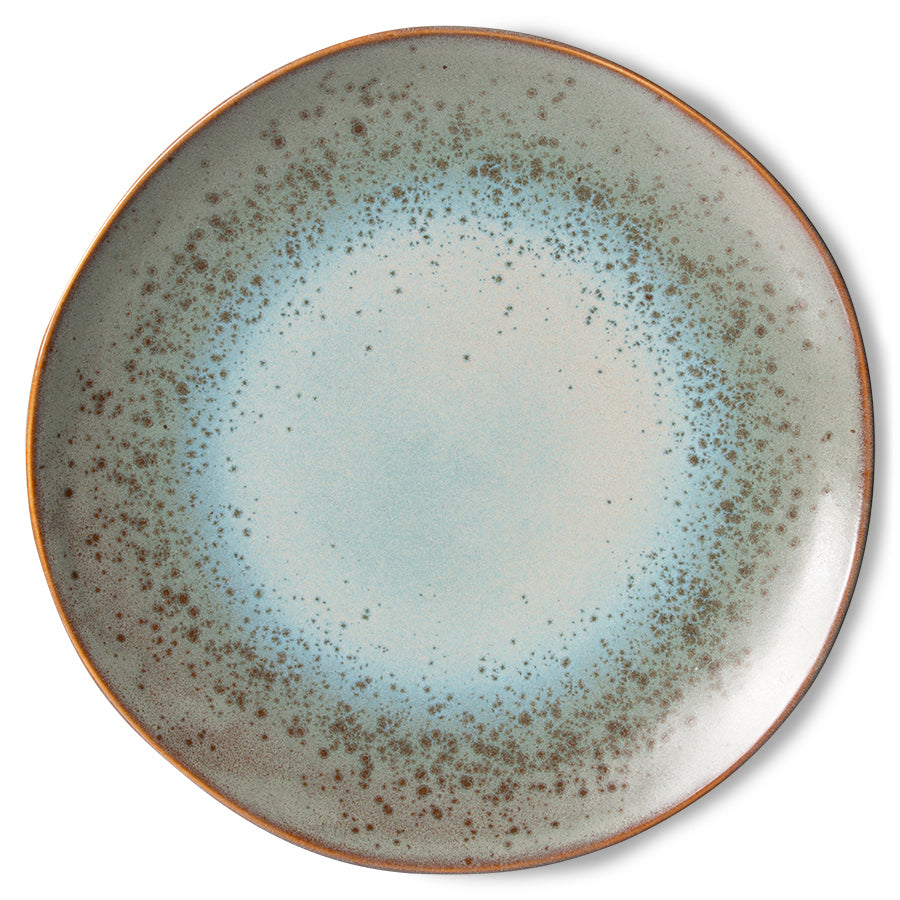 70's Ceramics Dinner Plates | Mineral | Set of 2 Dinnerware HK LIVING 