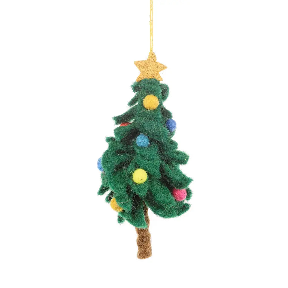 Biodegradable Hanging Decoration | Colourful Christmas Tree CHRISTMAS Felt So Good 