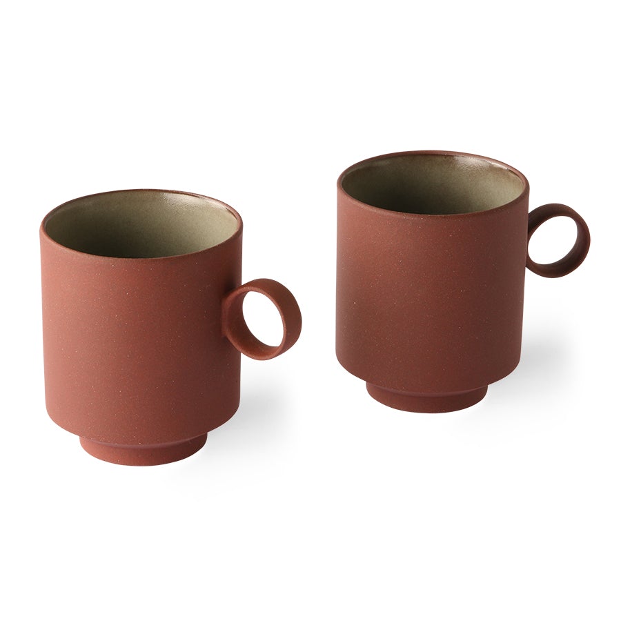 Bold & Basic Coffee Mug | Terra | Set of 2 Mug HK LIVING 