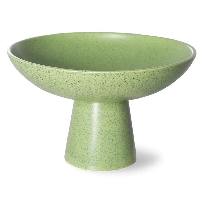 Ceramic Bowl on Base | Pistachio | Medium bowl HK LIVING 