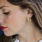 CLASSIC ONDULÉE HOOP EARRINGS - 18CT GOLD VERMEIL - BY OLIVIA TAYLOR Jewellery OLIVIA TAYLOR 