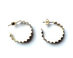 Classic Ondulée Hoop Earrings | 18ct Gold Vermeil Jewellery OLIVIA TAYLOR 