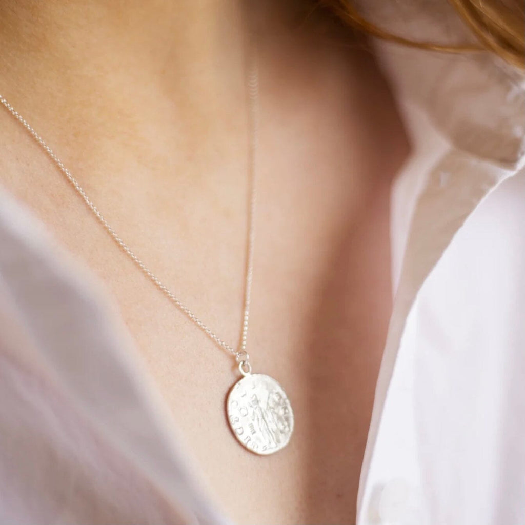 Coin Necklace (silver) jewellery I Am Nomad 