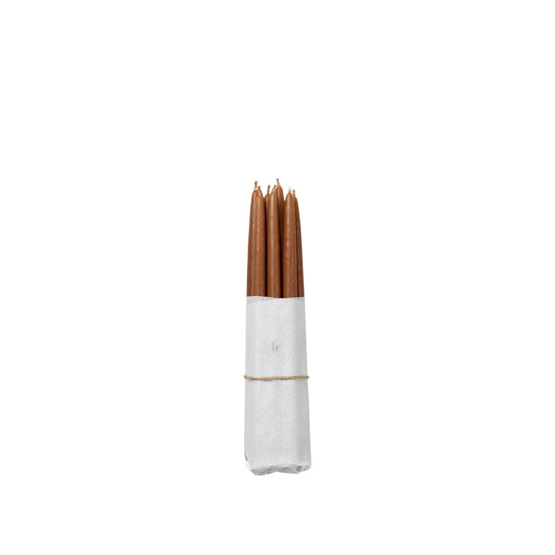 Dipped Tapers | Mocca | Set of 12 Candles BROSTE COPENHAGEN 