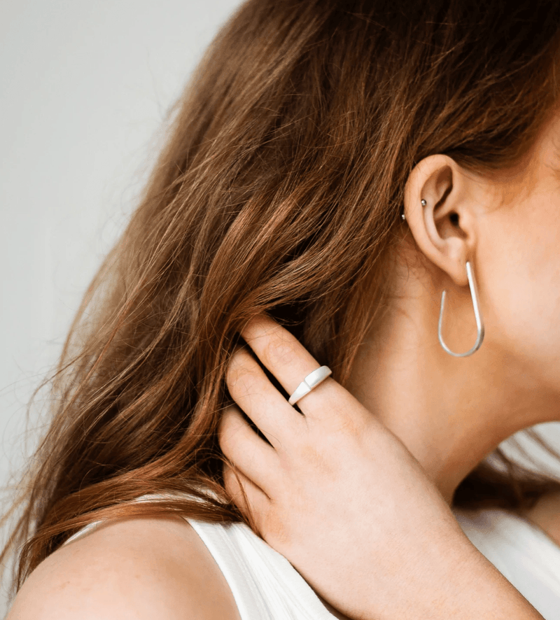 Geo Earrings | Silver Earrings Wild Nora 