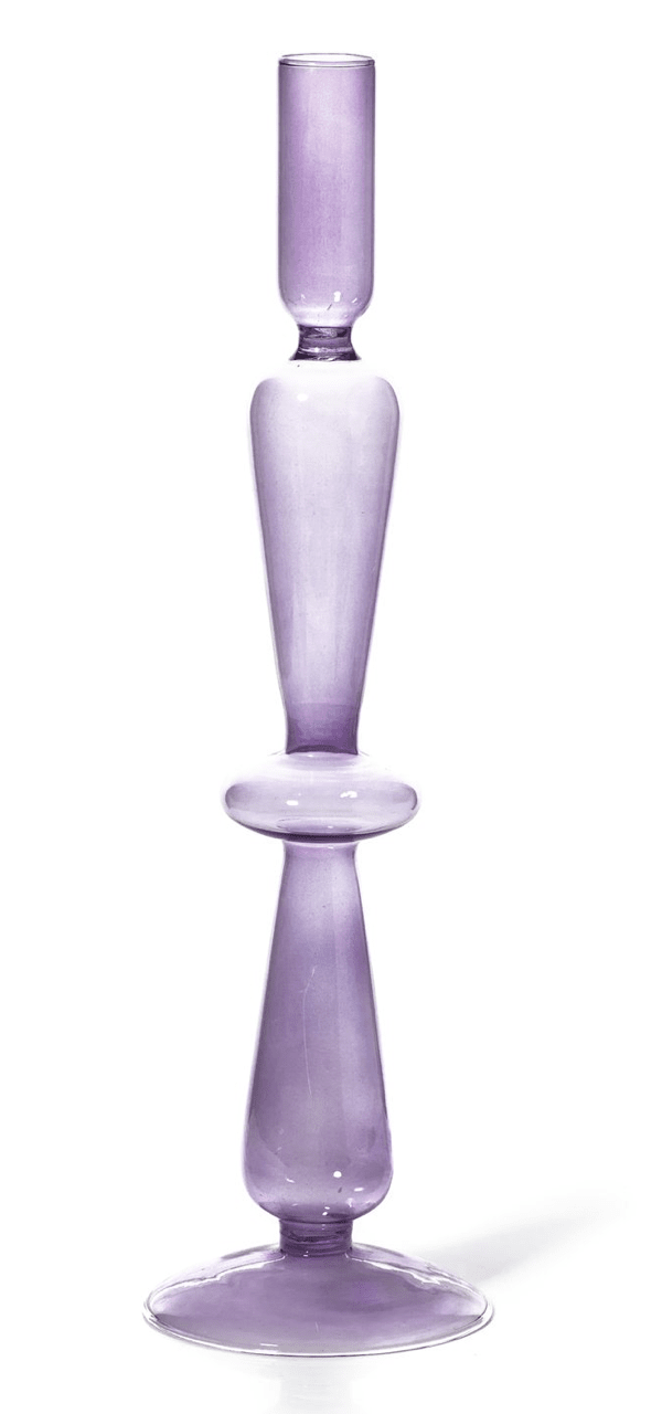 Glass Candleholder | |lilac / pink I Am Nomad 
