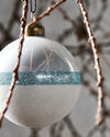 Light Blue Stripe Ornament CHRISTMAS HOUSE DOCTOR 