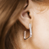 Line Earrings | Silver Earrings Wild Nora 