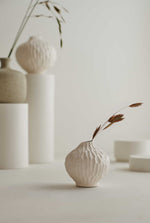 Line Vase | Small | Sand White Cut vase LINDFORM 