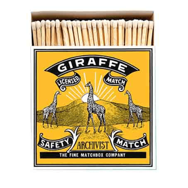 Matches | Giraffe Matches Archivist 