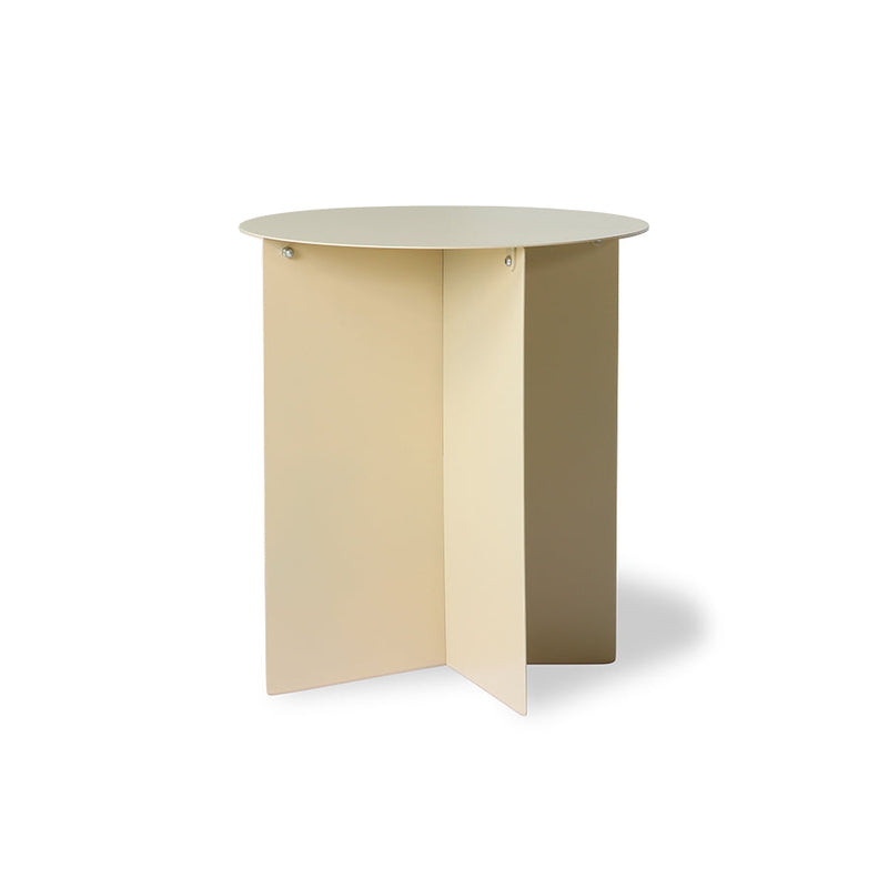 Metal Side Table | Round | Cream side table HK LIVING 