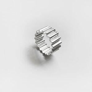 ONDULÉE RING - WIDE STERLING SILVER - BY OLIVIA TAYLOR Jewellery OLIVIA TAYLOR 