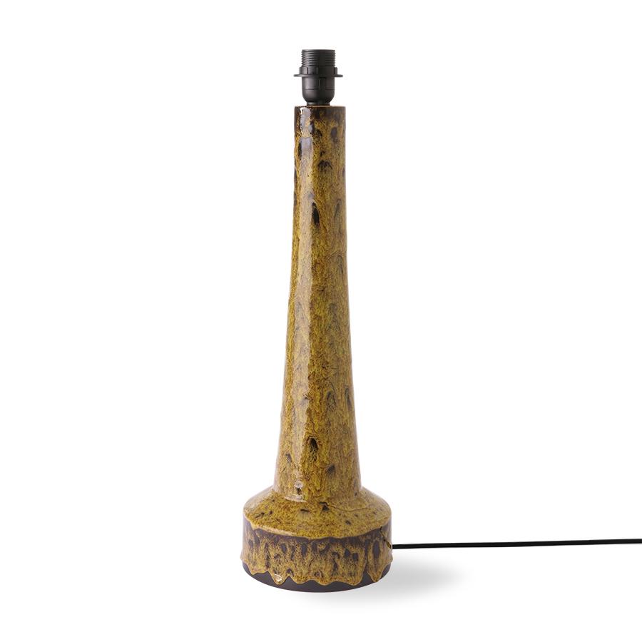 Retro Stoneware Lamp | Mustard lamp HK LIVING 