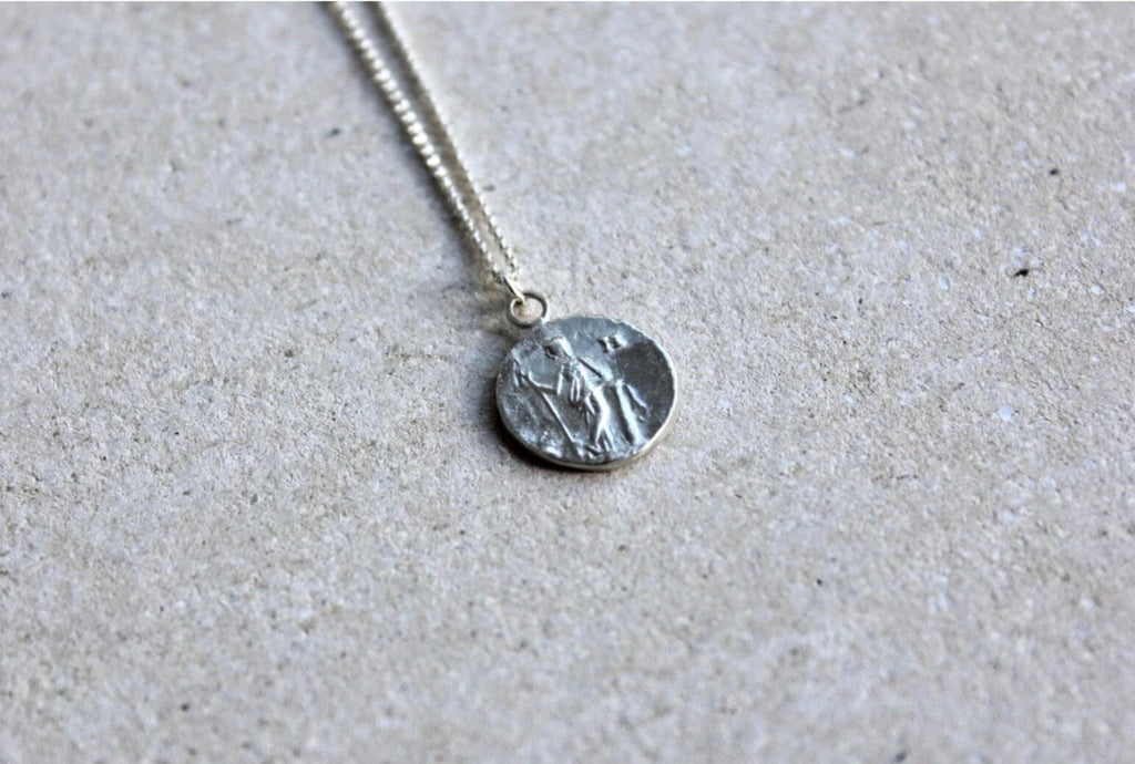 Small Coin Necklace (silver) jewellery I Am Nomad 
