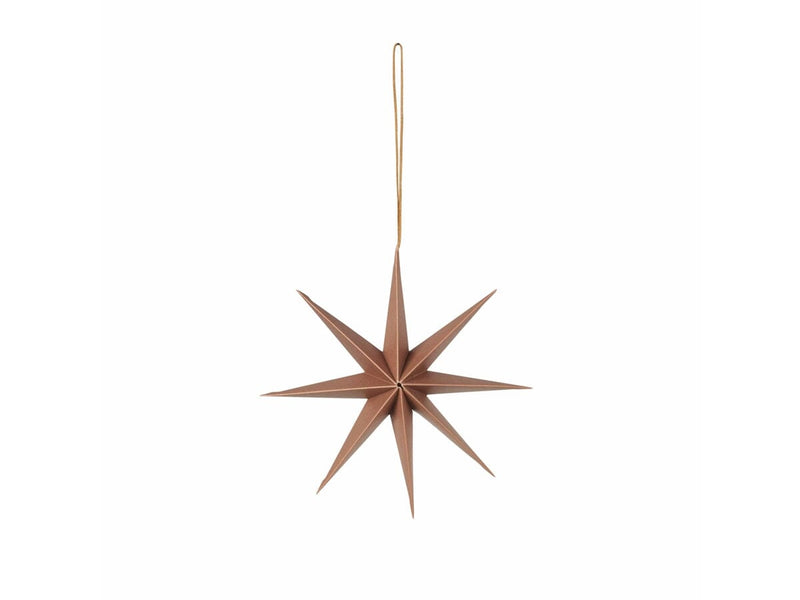 Star ornament | Indian Tan Bauble BROSTE COPENHAGEN 