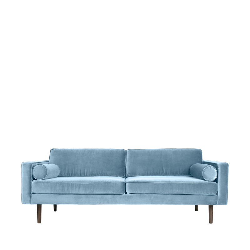 Wind 3 Seater Sofa | Velvet | Colours Options Available sofa BROSTE COPENHAGEN pastel blue 